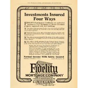   Ad Fidelity Mortgage Cleveland Income Safety Book   Original Print Ad