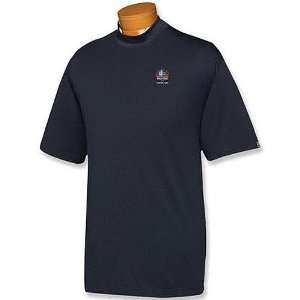  Pro Football Hall of Fame Drytec Mock Neck Navy T Shirt XX 