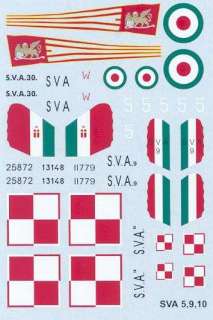 72 Choroszy ANSALDO SVA 5 Italian WWI Fighter  