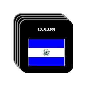  El Salvador   COLON Set of 4 Mini Mousepad Coasters 