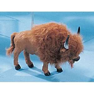  6 Buffalo Furry Animal Figurine: Toys & Games