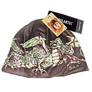 Bula Dragon Hat Cap   Adult One Size Fit All   100% Polyster   Green