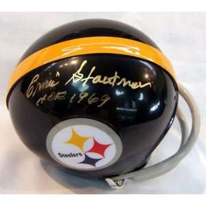  Ernie Stautner Autographed Mini Helmet   Pittsburg Sports 