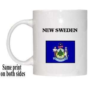  US State Flag   NEW SWEDEN, Maine (ME) Mug Everything 