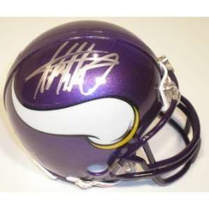   Autographed Minnesota Vikings Riddell Mini Helmet: Everything Else