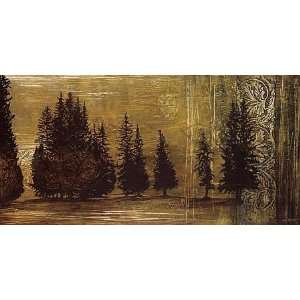 Linda Thompson: 36W by 18H : Forest Silhouettes I CANVAS Edge #4: 1 