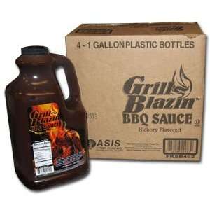 Oasis Grill Blazin Barbecue Sauce 4 x 1 Grocery & Gourmet Food