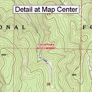   Map   Corral Peaks, Colorado (Folded/Waterproof): Sports & Outdoors