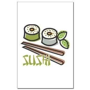  Cool Artsy Sushi Design Food Mini Poster Print by 
