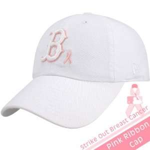  New Era Boston Red Sox White Ladies Ribbon Hat: Sports 