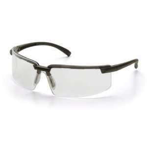 Pyramex Surveyor Safety Glasses   Black Frame Clear Lens, Pack of 12 
