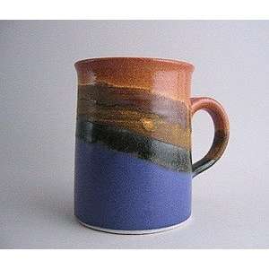  14 ounce handmade pottery stoneware coffee mug   pike 