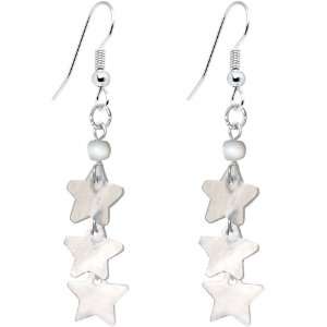  Triple Star Hammershell Earrings Jewelry