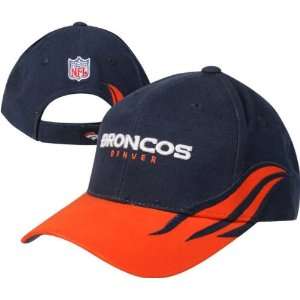 Denver Broncos Navy Adjustable Hat:  Sports & Outdoors