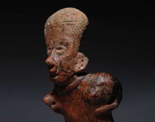 wonderful and very high quality ancient Nayarit earthenware figure 