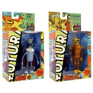   of Both Action Figures (Super King Bender and Calculon): Toys & Games