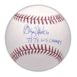  Autographed Graig Nettles Baseball   with 7778 Ws Champs 