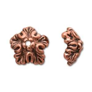  Antique Copper Oak Leaf Bead Cap Arts, Crafts & Sewing