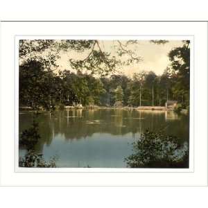   bathing lake Sandhurst Camberley England, c. 1890s, (M) Library Image