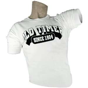   Long Sleve T Shirt White L Old Timer Since 1904