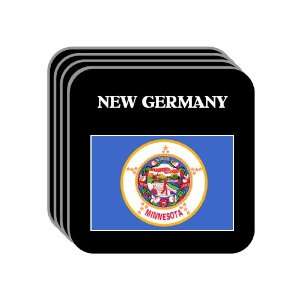 US State Flag   NEW GERMANY, Minnesota (MN) Set of 4 Mini 