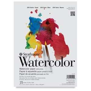  Strathmore 200 Series Watercolor Paper Student Pad   11 x 