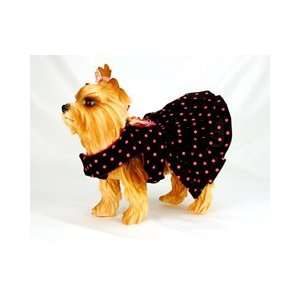  Sassy Black Can Can Dress with Harness Ring (Large): Pet 