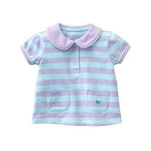   : Carters Girls Polo Shirt Size 12 Months Striped Infant Top: Baby