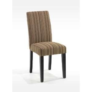  Armen Living   Stripe Pattern Fabric Side Chair (set Of 2 