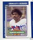 harold jackson patriots signed card 2004 topps auth buy it