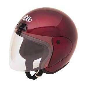  Gmax GM7 Cruiser Motorcycle Helmet WINE SM Automotive