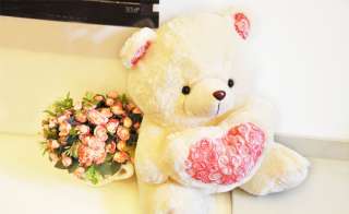 60CM Giant Rose Love Heart Plush Teddy Bear Present For Children’s 