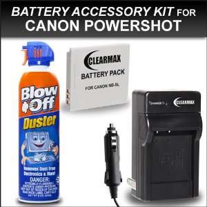  Battery and Charger Kit for Canon Powershot S100 SX230HS 