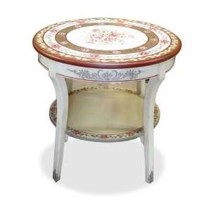  Rose Floral Round Table: Home & Kitchen