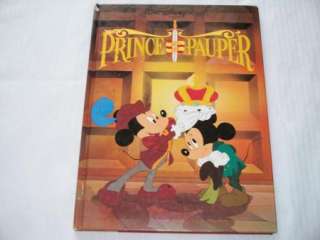 Disney The PRINCE AND THE PAUPER Mickey Mouse Book 9780831724337 