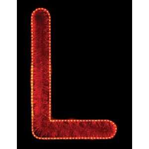   1563 Red L Red Capital Letter L   RL LED Lights: Home Improvement