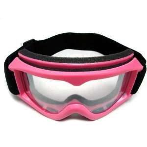  Adult Dirt Bike ATV Motocross MX Off Road Goggles (Pink 