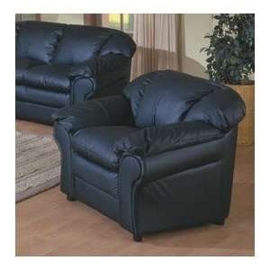  Plush Contemporary Black Leather Sofa Chair: Home 