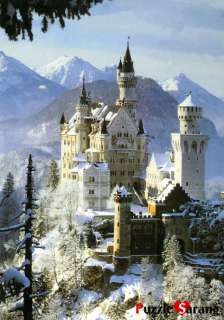 1000 Piece Jigsaw puzzles Neuschwanstein Castle   Snow  