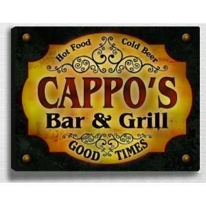  Cappos Bar & Grill 14 x 11 Collectible Stretched 