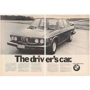    1974 BMW 3 Liter The Drivers Car 2 Page Print Ad: Home & Kitchen