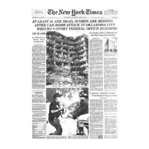  New York Times, April 20, 1995: Oklahoma City Bombing 