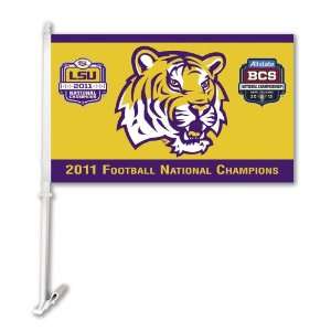   Fightin Tigers 2012 BCS National Champions Car Flag: Sports & Outdoors