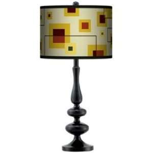  Windows Giclee Paley Black Table Lamp: Home Improvement