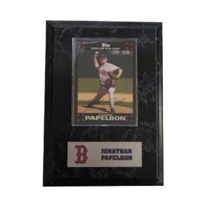   MLB Card Plaques   Boston Red Sox Jonathan Papelbon: Sports & Outdoors