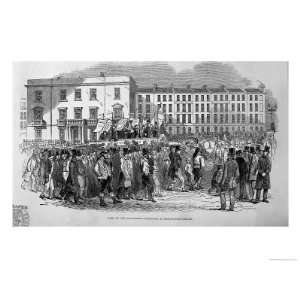  Part of the Chartist Procession Sketched at Blackfriars 