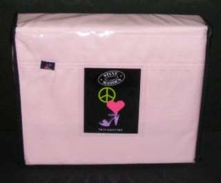 NEW Steve Madden CHOICE Twin/Full/Queen Sheet Set Solid Pink Purple 