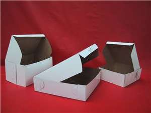 50 Bakery Box 12x12x6 Gift Favor Cookie Cup Cake WHITE  