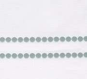 POTTERY BARN Pearl Dot Embroidered BEDSKIRT Cal. King Powder Blue NEW 