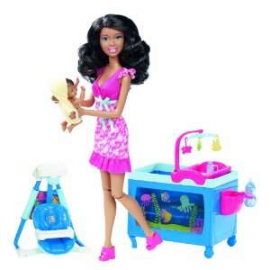  Barbie I Can Be Baby Caregiver African American Doll 